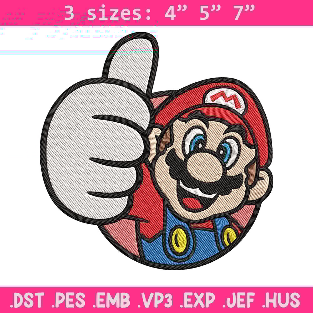 Super Mario Bros Embroidery Design, Mario Embroidery, Embroidery File, logo shirt, Embroidery design, Digital download..jpg