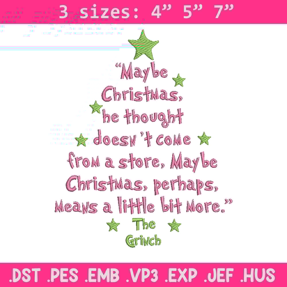 The Grinch embroidery design, Grinch embroidery, Chrismas design, Embroidery shirt,Embroidery file,Digital download.jpg