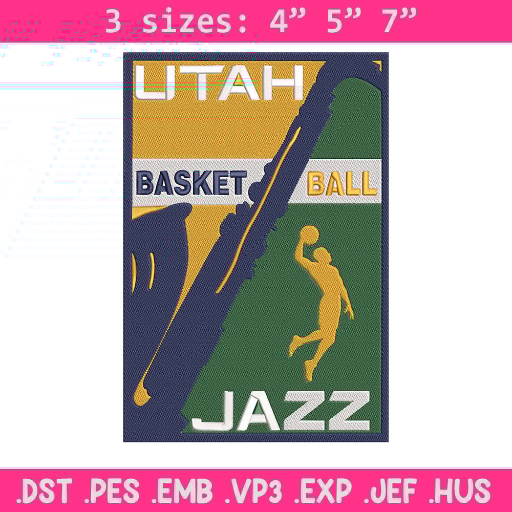 Utah Jazz logo embroidery design, NBA embroidery, Sport embroidery,Embroidery design, Logo sport embroidery.jpg