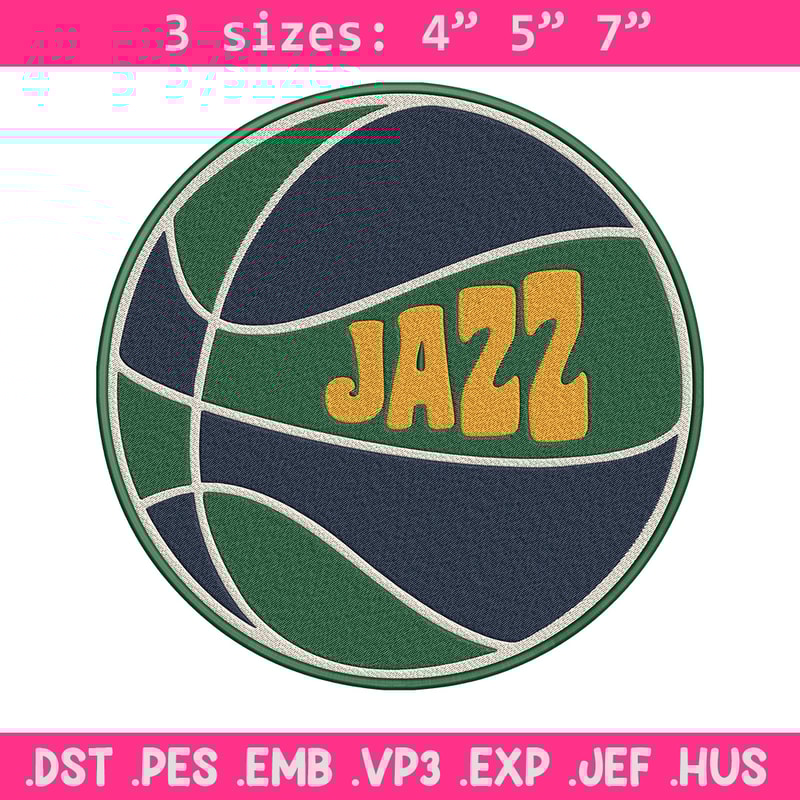 Utah Jazz logo embroidery design, NBA embroidery, Sport embroidery,Embroidery design,Logo sport embroidery..jpg