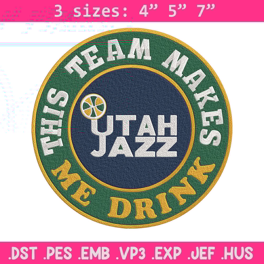 Utah Jazz logo embroidery design, NBA embroidery,Sport embroidery,Embroidery design, Logo sport embroidery..jpg