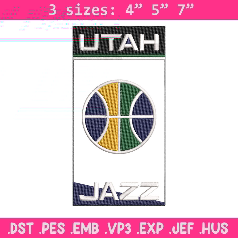 Utah Jazz logo embroidery design,NBA embroidery, Sport embroidery, Embroidery design, Logo sport embroidery.jpg