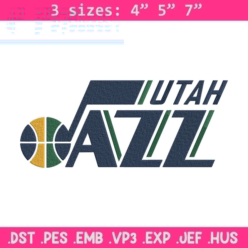 Utah Jazz logo embroidery design,NBA embroidery,Sport embroidery, Embroidery design, Logo sport embroidery..jpg