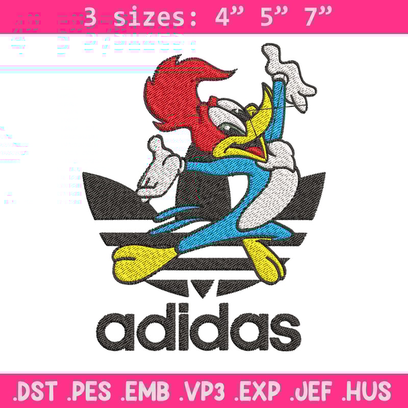 Woody cartoon Embroidery Design, Adidas Embroidery, Embroidery File, Brand Embroidery, Logo shirt, Digital download.jpg