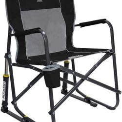 GCI Outdoor Freestyle Rocker Camping Chair - Black Color