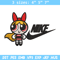 Blossom Nike Embroidery design, Powerpuff Girls cartoon Embroidery, Nike design, Embroidery file, Instant download..jpg