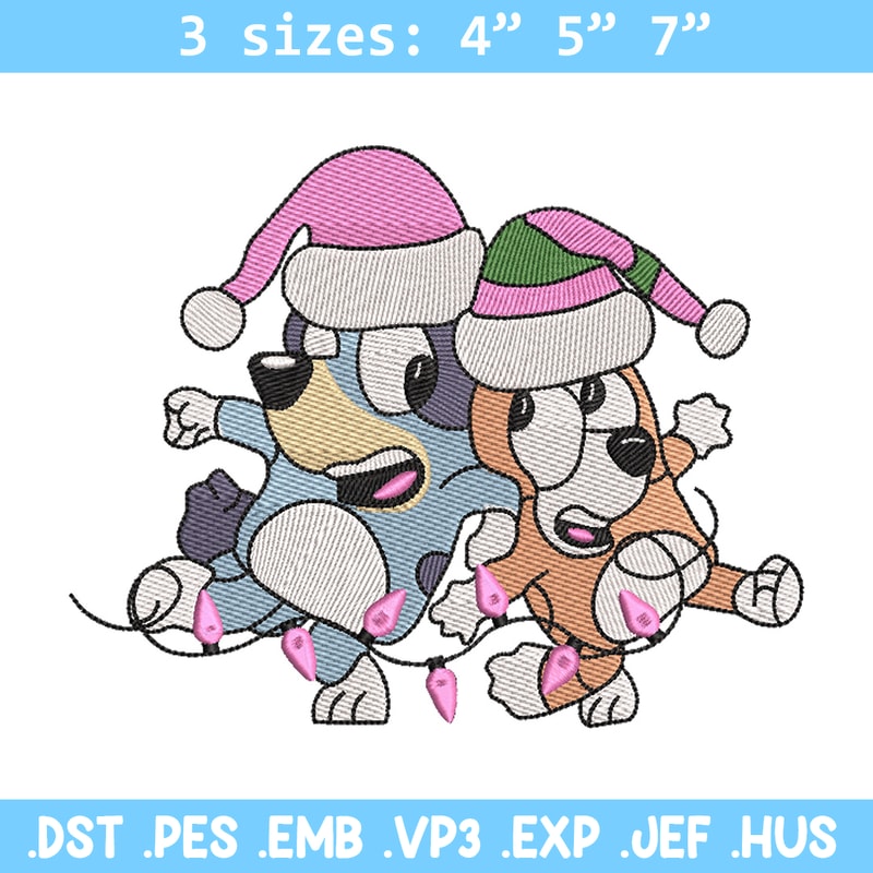 Bluey bingo embroidery design, Bluey embroidery, Chrismas design, Embroidery file, Embroidery shirt, Digital download.jpg