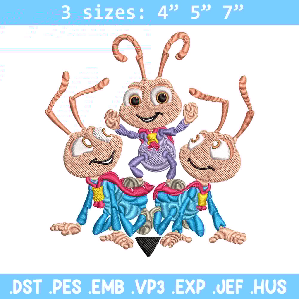 Bug's Life logo Embroidery design, Bug's Life logo Embroidery, cartoon design, Embroidery File, Digital download..jpg