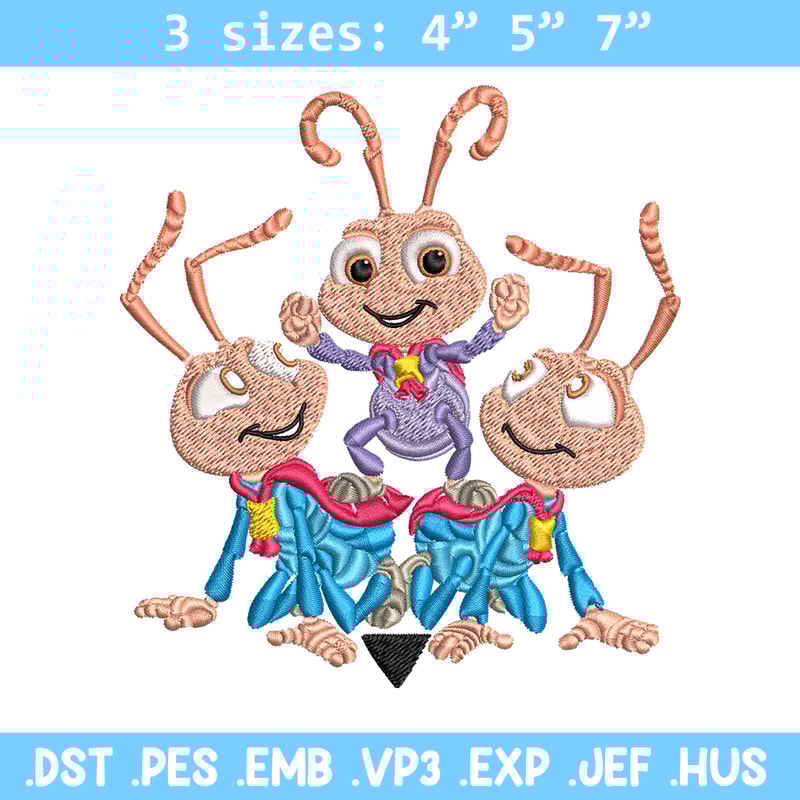 Bug's Life logo Embroidery design, Bug's Life logo Embroidery, cartoon design, Embroidery File, Digital download..jpg