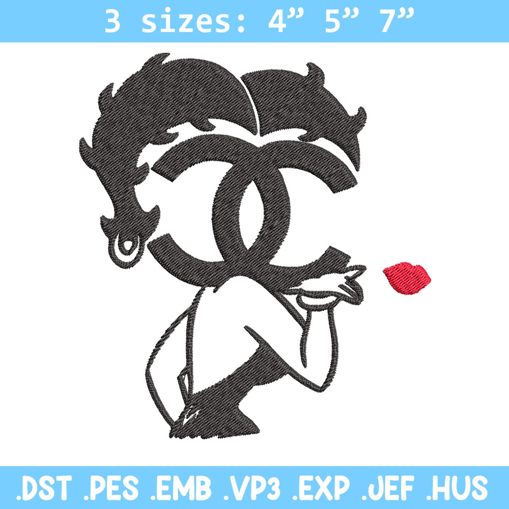 Cartoon girl gucci Embroidery Design, Gucci Embroidery, Brand Embroidery, Embroidery File, Logo shirt, Digital download.jpg