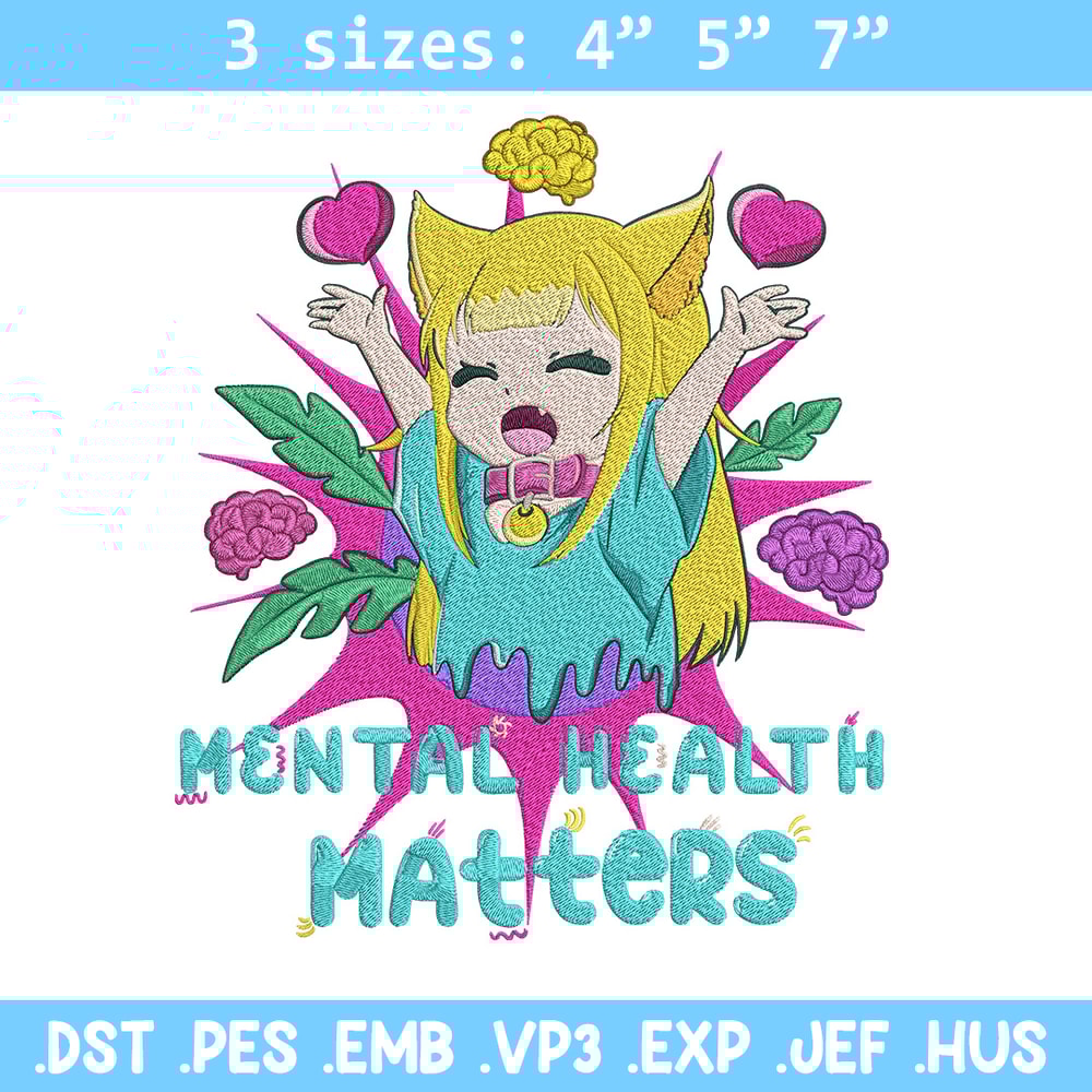 Cat girl cute Embroidery Design, Manga Embroidery, Embroidery File, Anime Embroidery, Anime shirt, Digital download.jpg