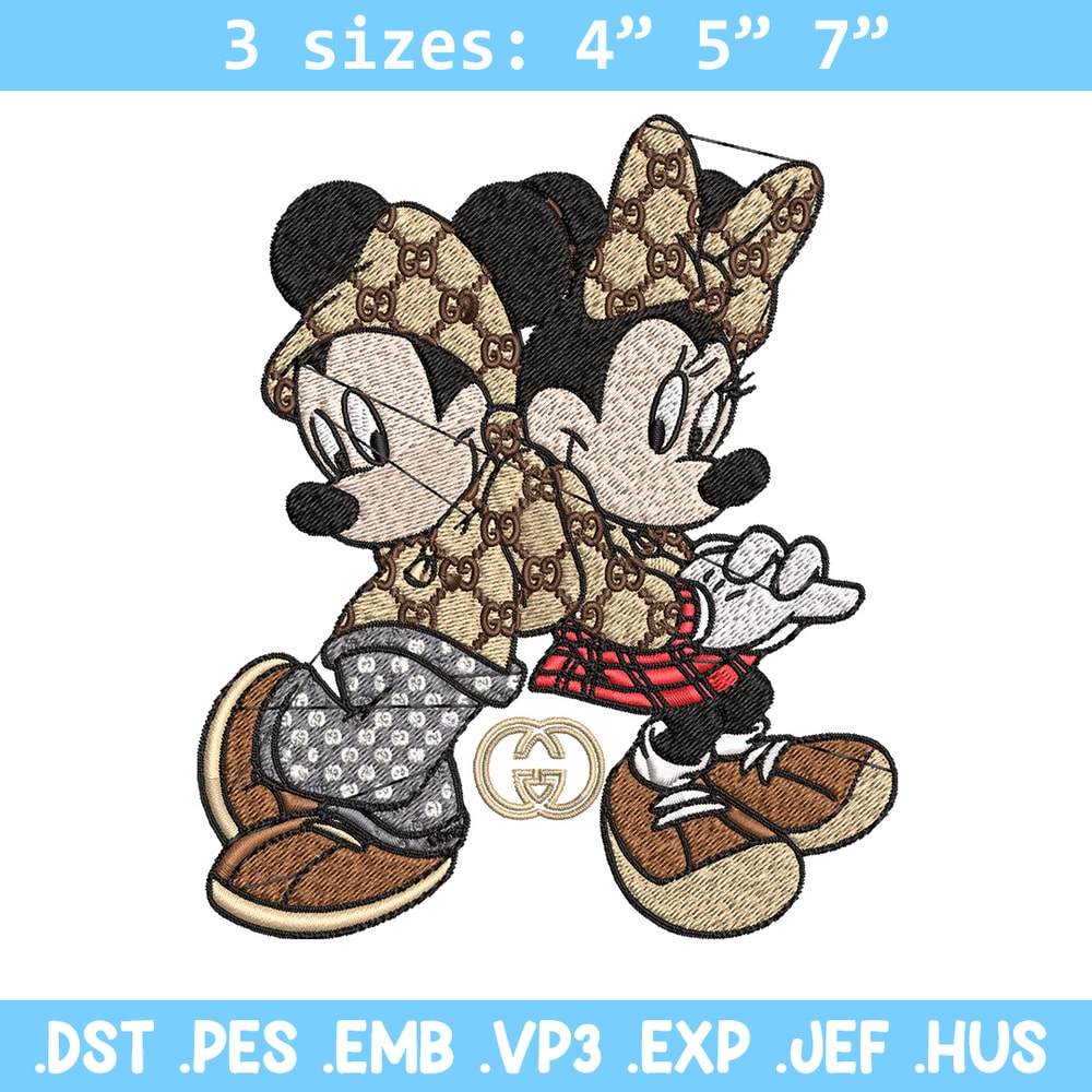 Couple gucci mouse Embroidery Design, Gucci Embroidery, Embroidery File, Logo shirt,Sport Embroidery, Digital download.jpg