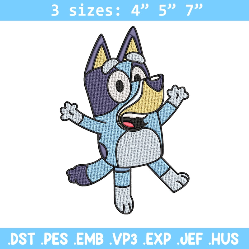 Dad Bluey Embroidery, Bandit Heeler Embroidery, Embroidery File, cartoon design, cartoon shirt, Digital download..jpg