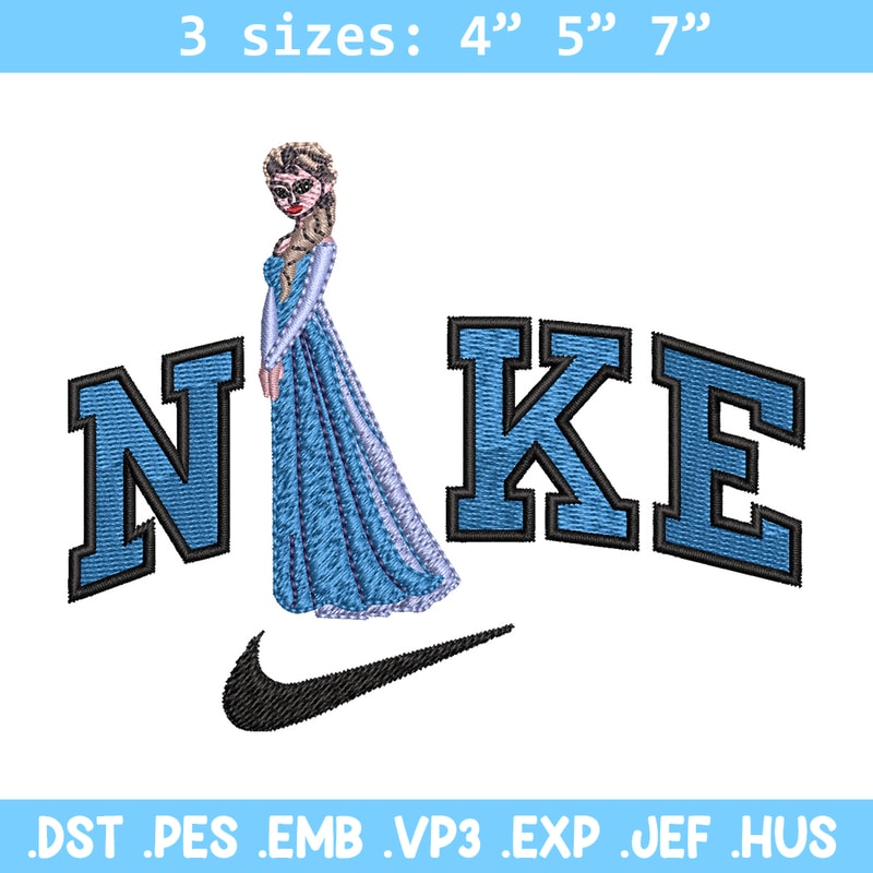 Elsa x nike Embroidery Design, Dinsey Embroidery, Brand Embroidery, Embroidery File, Logo shirt, Digital download.jpg