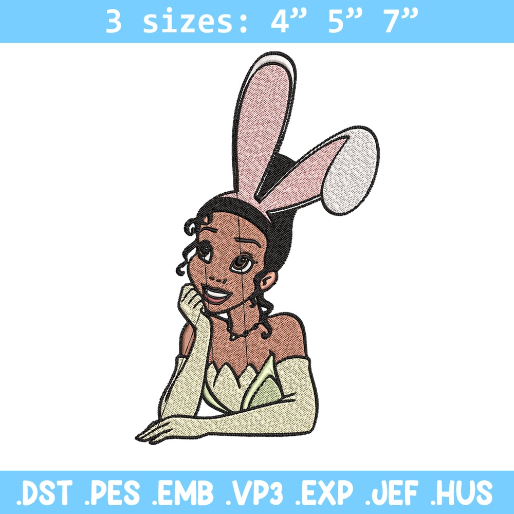 Girl bunny Embroidery design, Girl bunny Embroidery, Cartoon design, Embroidery File, logo shirt, Digital download..jpg