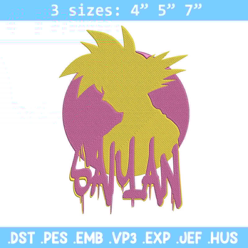Goku circle Embroidery Design, Dragonball Embroidery, Embroidery File, Anime Embroidery, Anime shirt, Digital download..jpg