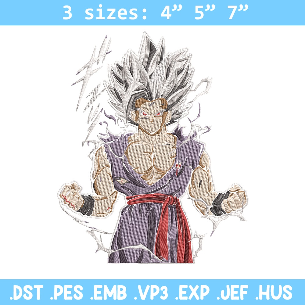 Goku Ultra form Embroidery Design, Dragonball Embroidery, Embroidery File, Anime Embroidery,Anime shirt,Digital download.jpg