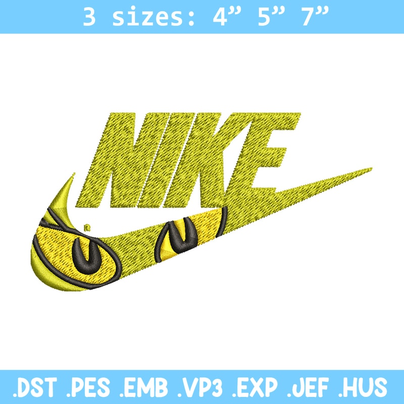 Grinch eyes nike Embroidery Design, Nike Embroidery, Brand Embroidery, Embroidery File, Logo shirt, Digital download.jpg