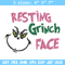Grinch face Embroidery Design, Grinch Embroidery, Embroidery File, Chrismas Embroidery, Anime shirt, Digital download.jpg