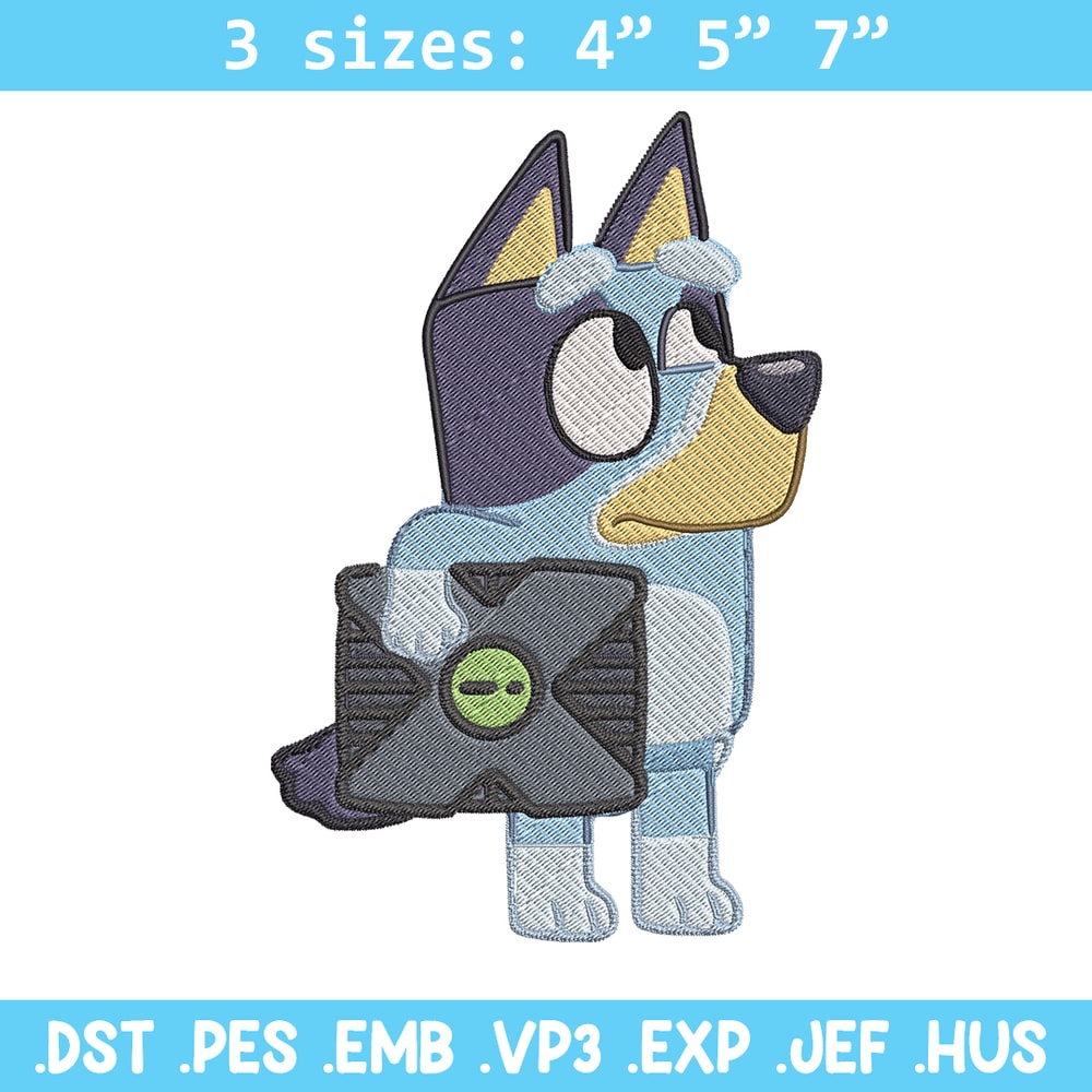 Bluey cartoon Embroidery, Bluey Embroidery, Embroidery File, cartoon design, cartoon shirt, Digital download..jpg