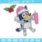 Bluey chrismas embroidery design, Bluey embroidery, Chrismas design, Embroidery file, Embroidery shirt,Digital download.jpg