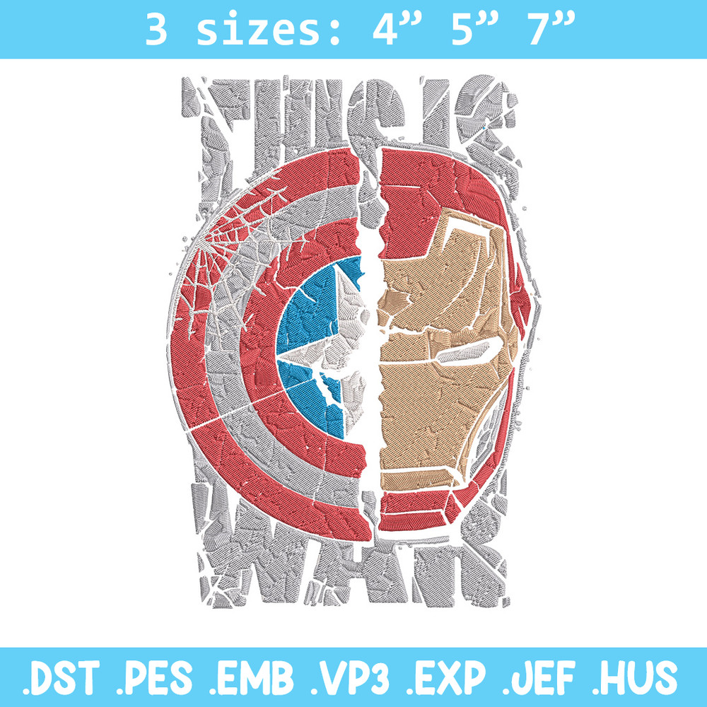 Captain x iron man Embroidery Design, Marvel Embroidery, Embroidery File, Anime Embroidery, Anime shirt,Digital download.jpg