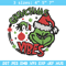 Christmas Vibes Grinch Embroidery design, Grinch Christmas Embroidery, Grinch design, Embroidery file, Digital download..jpg