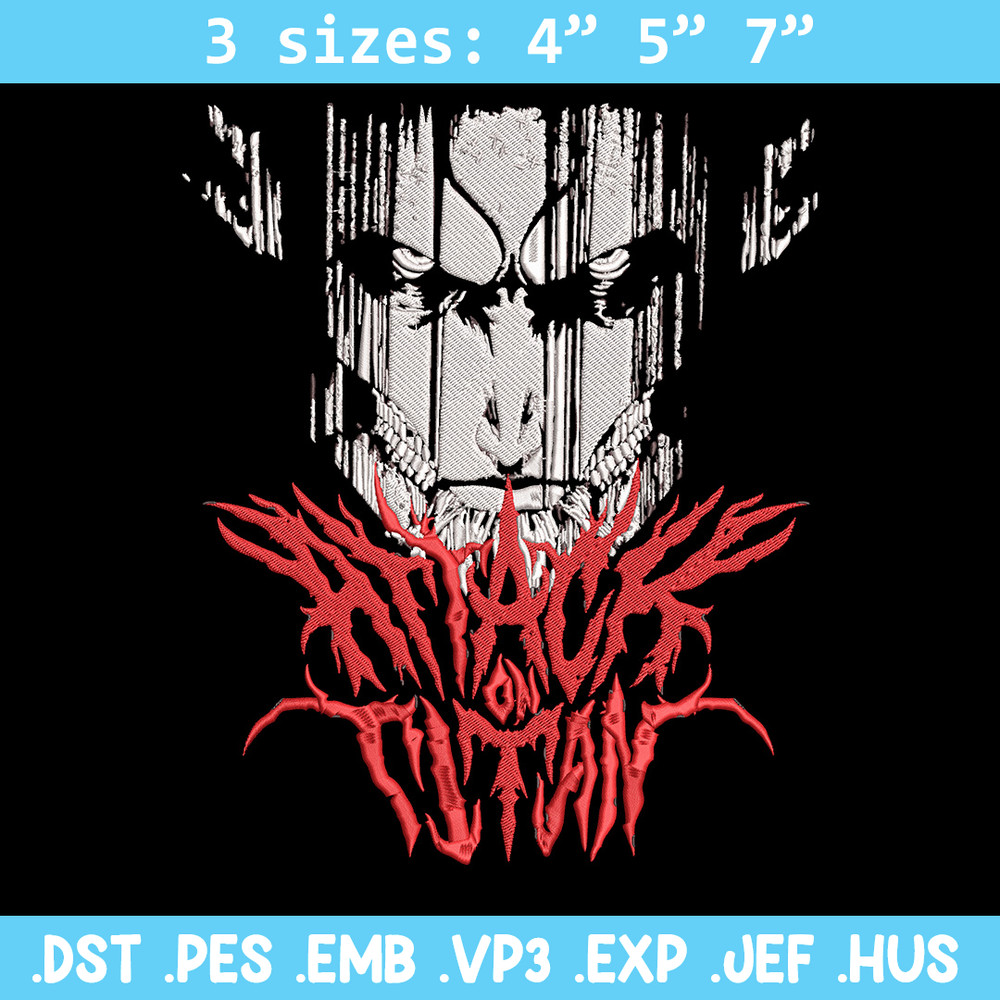 Eren poster Embroidery Design, Aot Embroidery,Embroidery File, Anime Embroidery, Anime shirt,Digital download..jpg