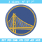 Golden State Warriors logo embroidery design, NBA embroidery,Sport embroidery, Embroidery design,Logo sport embroidery..jpg