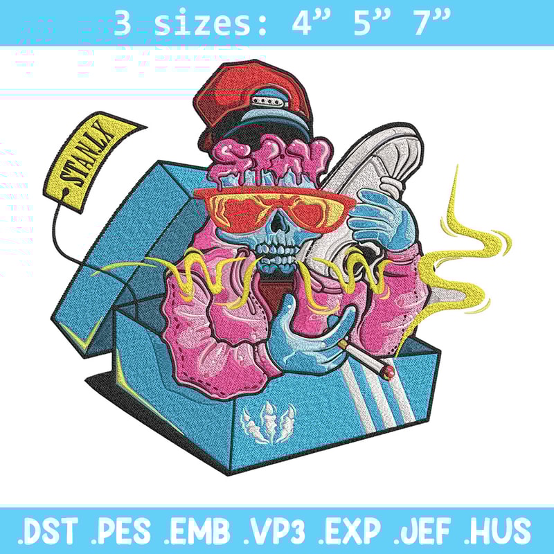 Graffiti skull Embroidery Design, Graffiti Embroidery, Embroidery File, Anime Embroidery, Anime shirt, Digital download.jpg