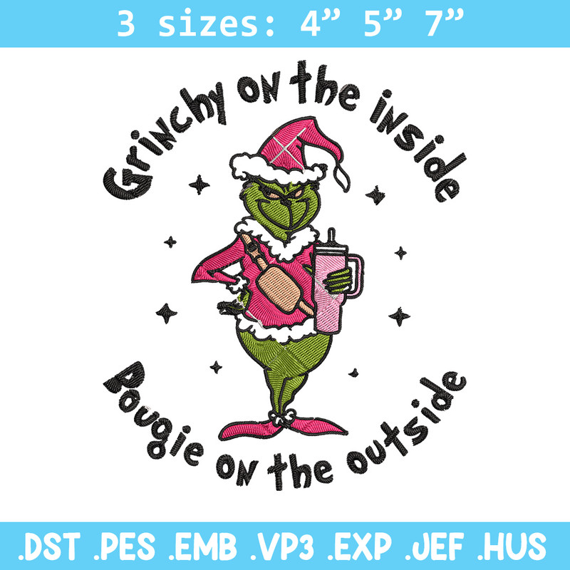 Grinchy Embroidery Design, Grinch Embroidery, Embroidery File, Chrismas Embroidery, Anime shirt, Digital download.jpg