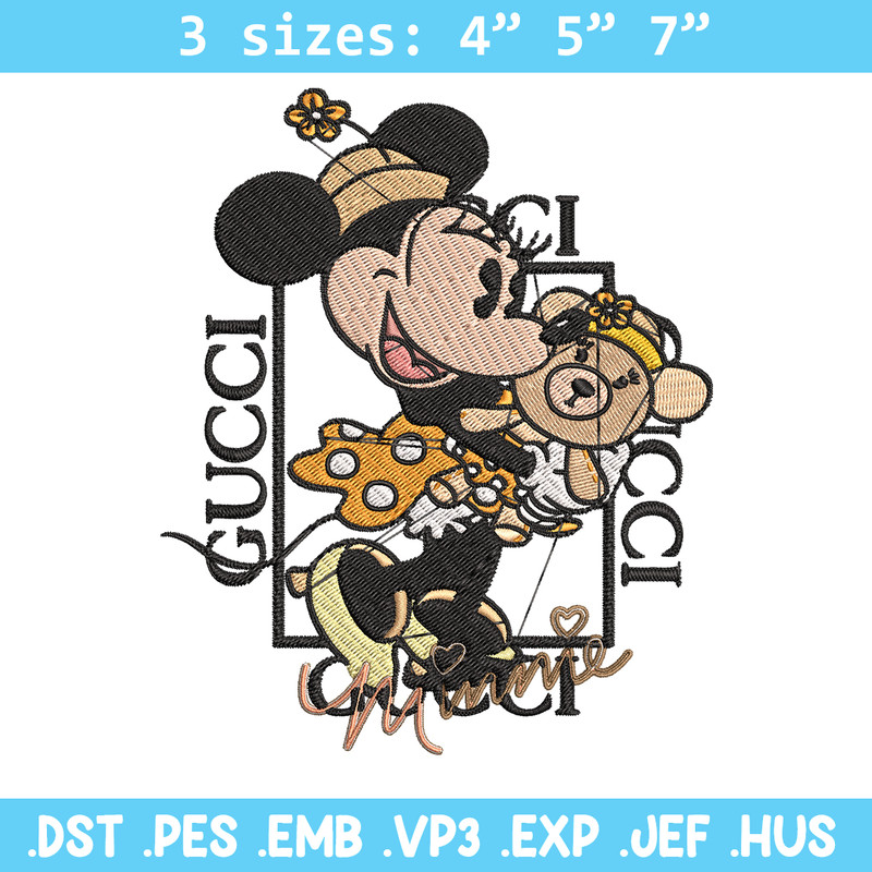 Gucci Minnie mouse Embroidery design, Gucci Embroidery, Disney design, Embroidery File, cartoon shirt, Instant download..jpg