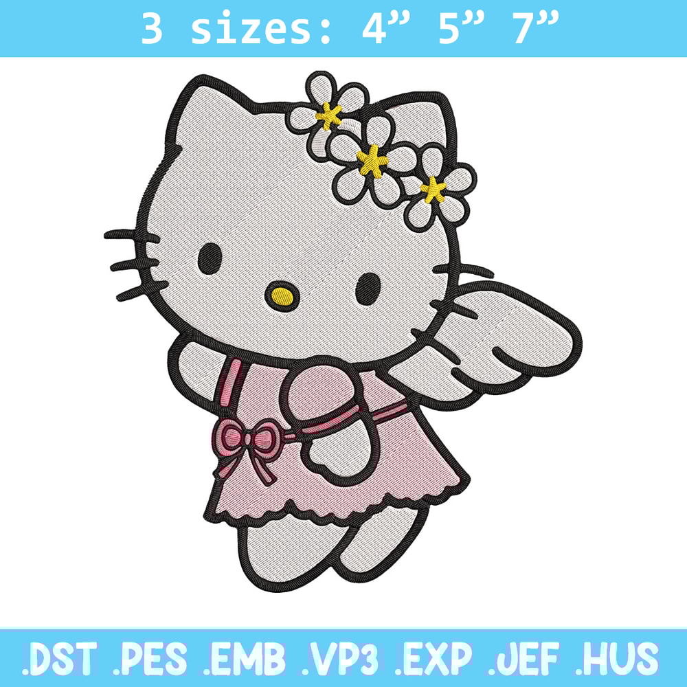 Hello Kitty angel Embroidery Design, Hello kitty Embroidery, Embroidery File, Anime Embroidery, Digital download.jpg
