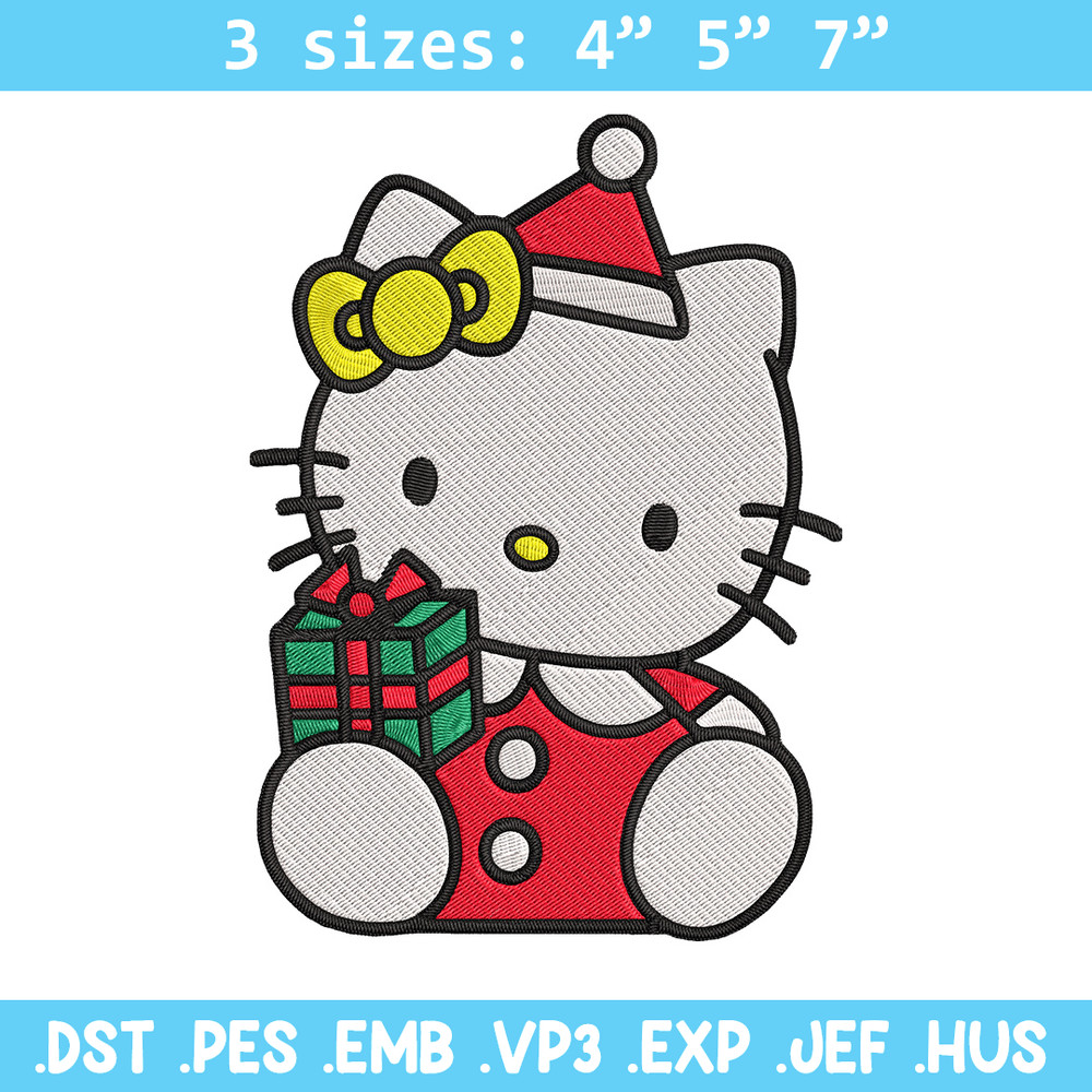 Hello kitty chrismas Embroidery Design, Hello kitty Embroidery, Embroidery File, Anime Embroidery, Digital download.jpg