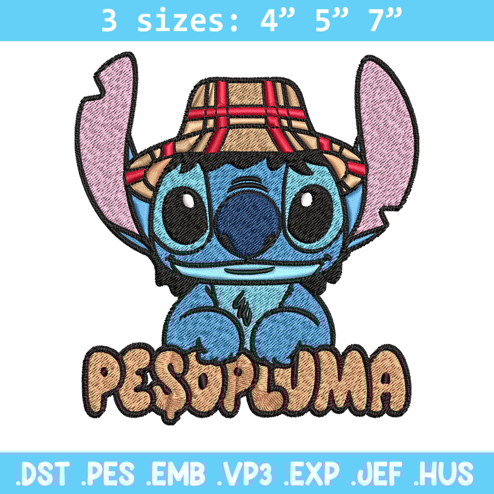 Peso Pluma Stitch Embroidery design, Peso Pluma Stitch Embroidery, cartoon design, Embroidery File, Digital download..jpg