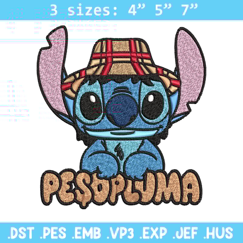 Peso Pluma Stitch Embroidery design, Peso Pluma Stitch Embroidery, cartoon design, Embroidery File, Digital download..jpg