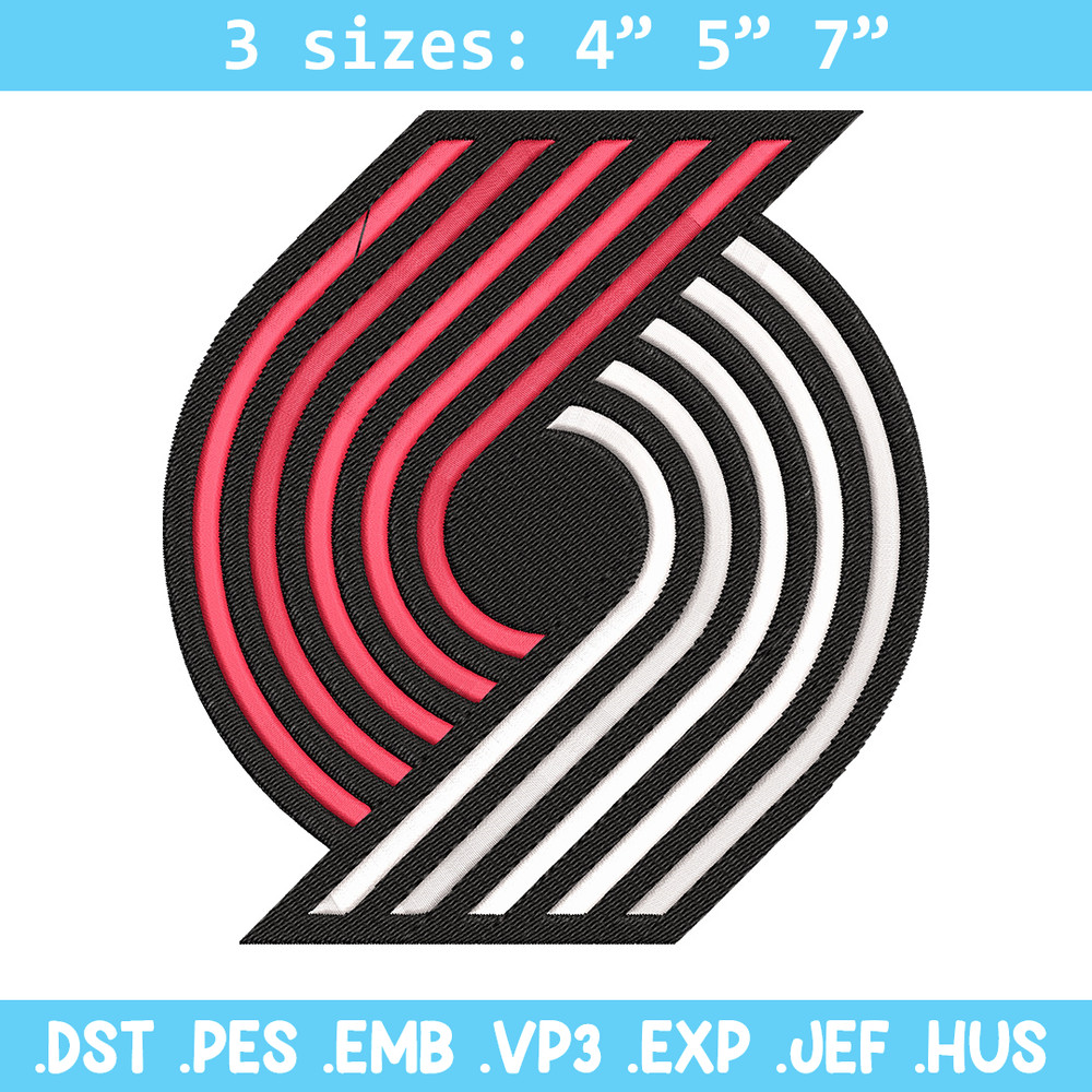 Portland Trail Blazers logo embroidery design,NBA embroidery, Sport embroidery, Embroidery design,Logo sport embroidery.jpg