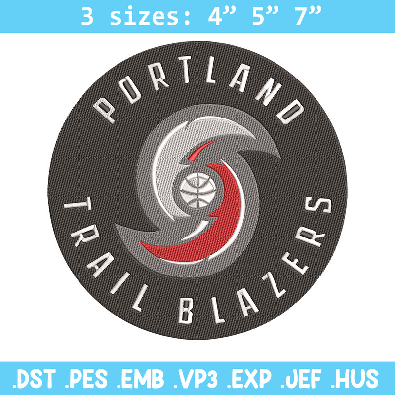 Portland Trail Blazers Logo embroidery design,NBA embroidery,Sport embroidery , Embroidery design, Logo sport embroidery.jpg