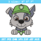 Rocky dog Embroidery Design, Paw patrol Embroidery, Embroidery File, Anime Embroidery, Anime shirt, Digital download.jpg