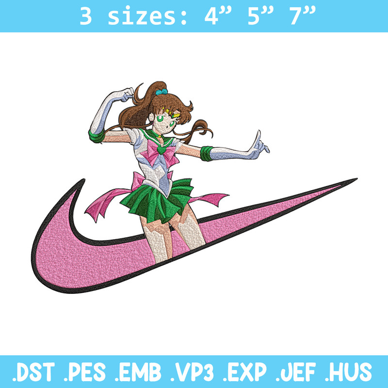 Sailor Jupiter Embroidery Design, Sailor moon Embroidery, Embroidery File, Nike Embroidery, Anime shirt,Digital download.jpg