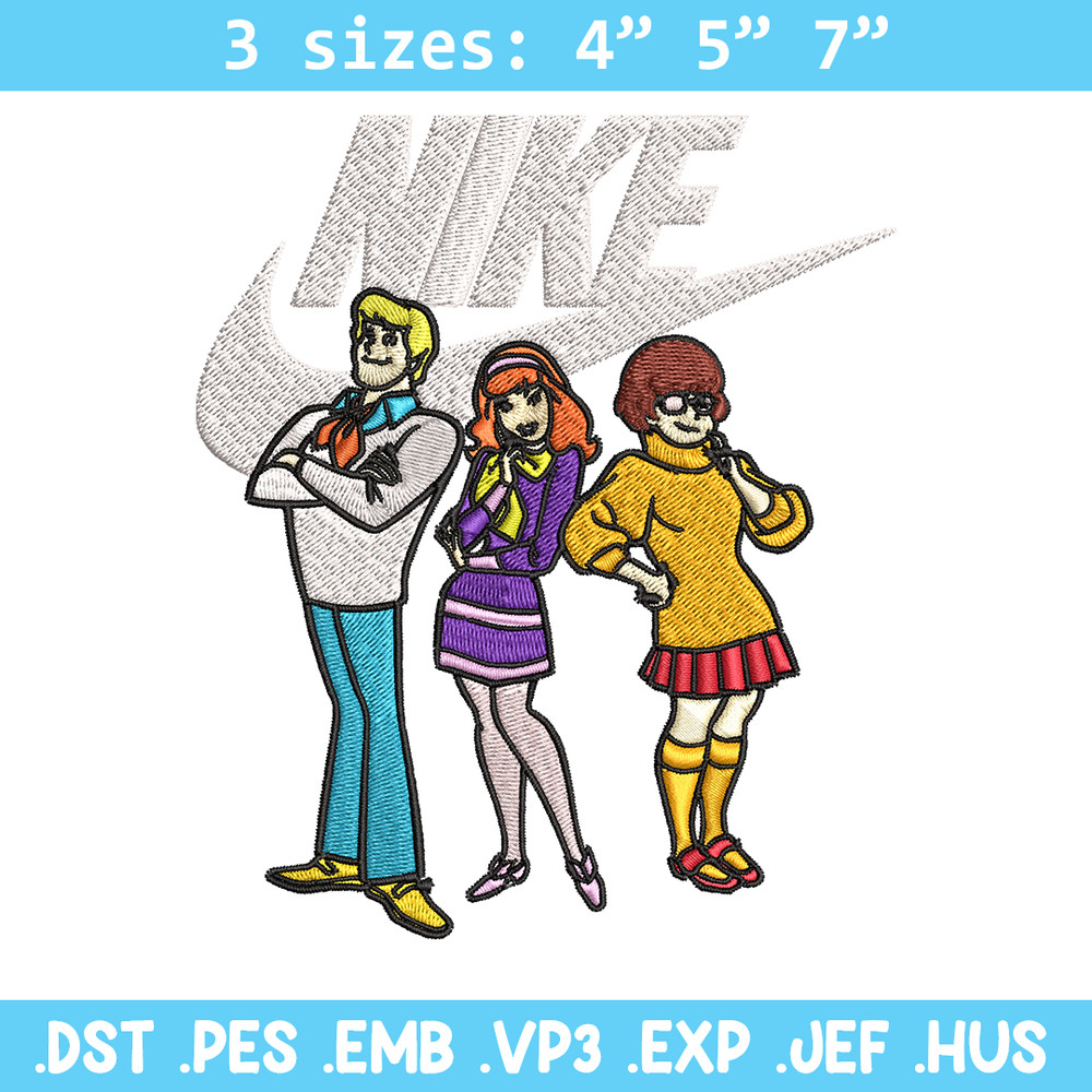 Scoopy doo Nike Embroidery design, Cartoon Embroidery, Nike design, Embroidery file, cartoon shirt, Instant download..jpg
