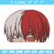 Shouto Peeker Embroidery Design, Mha Embroidery, Embroidery File, Anime Embroidery,Anime shirt, Digital download.jpg