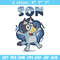 Son Bluey Embroidery, Bluey Cartoon Embroidery, cartoon Embroidery, cartoon shirt, Embroidery File, Instant download..jpg