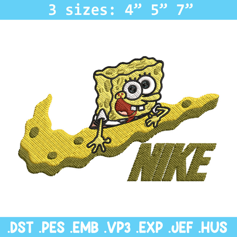 Spongebob nike Embroidery Design, Nike Embroidery, Brand Embroidery, Embroidery File, Logo shirt, Digital download.jpg
