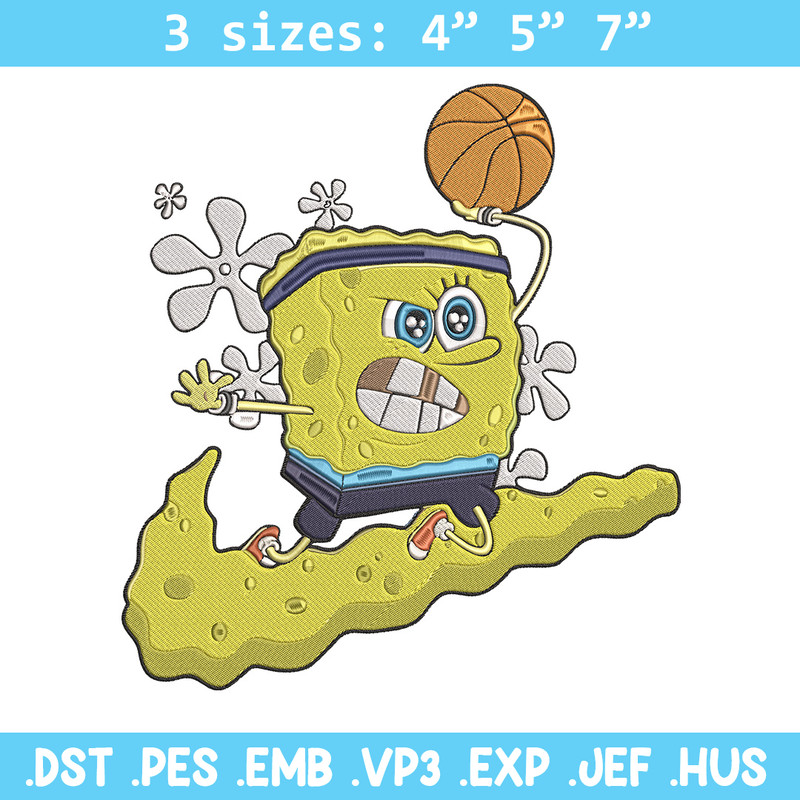 Spongebob nike Embroidery Design, Spongebob Embroidery, Embroidery File, Nike Embroidery, Anime shirt, Digital download.jpg