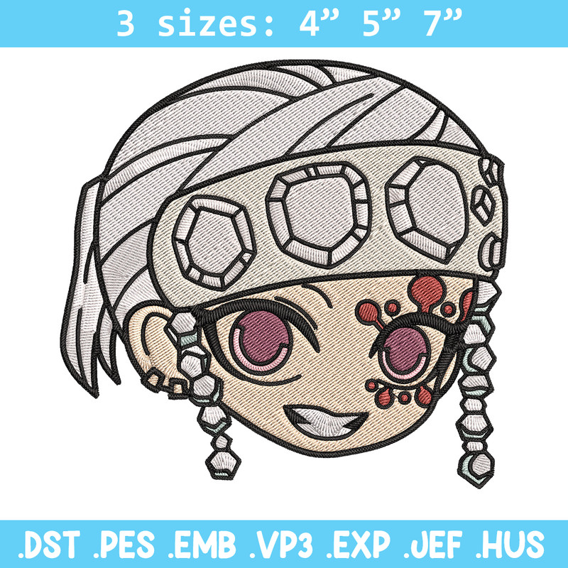 Tengen sticker Embroidery Design, Demon slayer Embroidery, Embroidery File, Anime Embroidery, Digital download..jpg