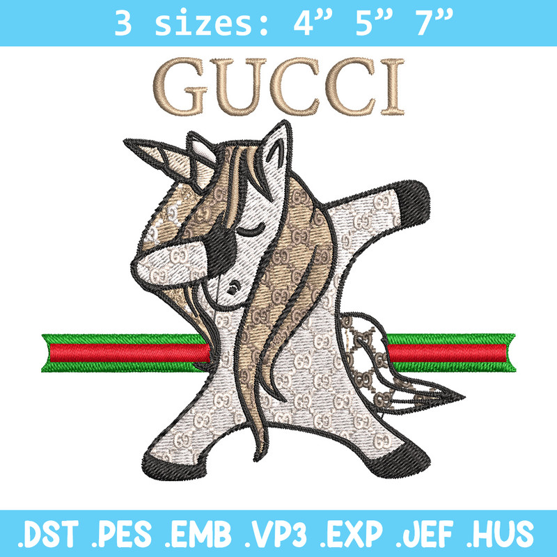 Unicorn gucci Embroidery Design, Gucci Embroidery, Embroidery File, Logo shirt, Sport Embroidery, Digital download..jpg