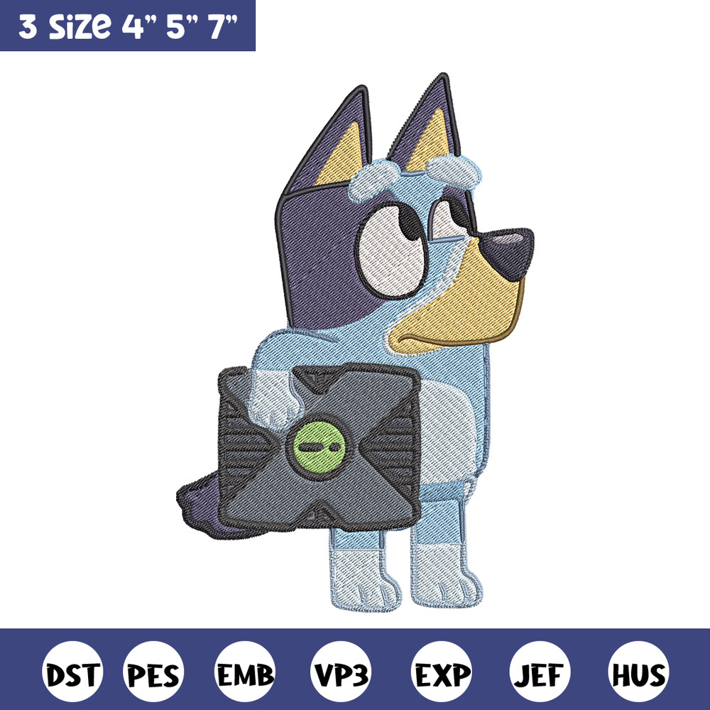 Bluey cartoon Embroidery, Bluey Embroidery, Embroidery File, cartoon design, cartoon shirt, Digital download..jpg