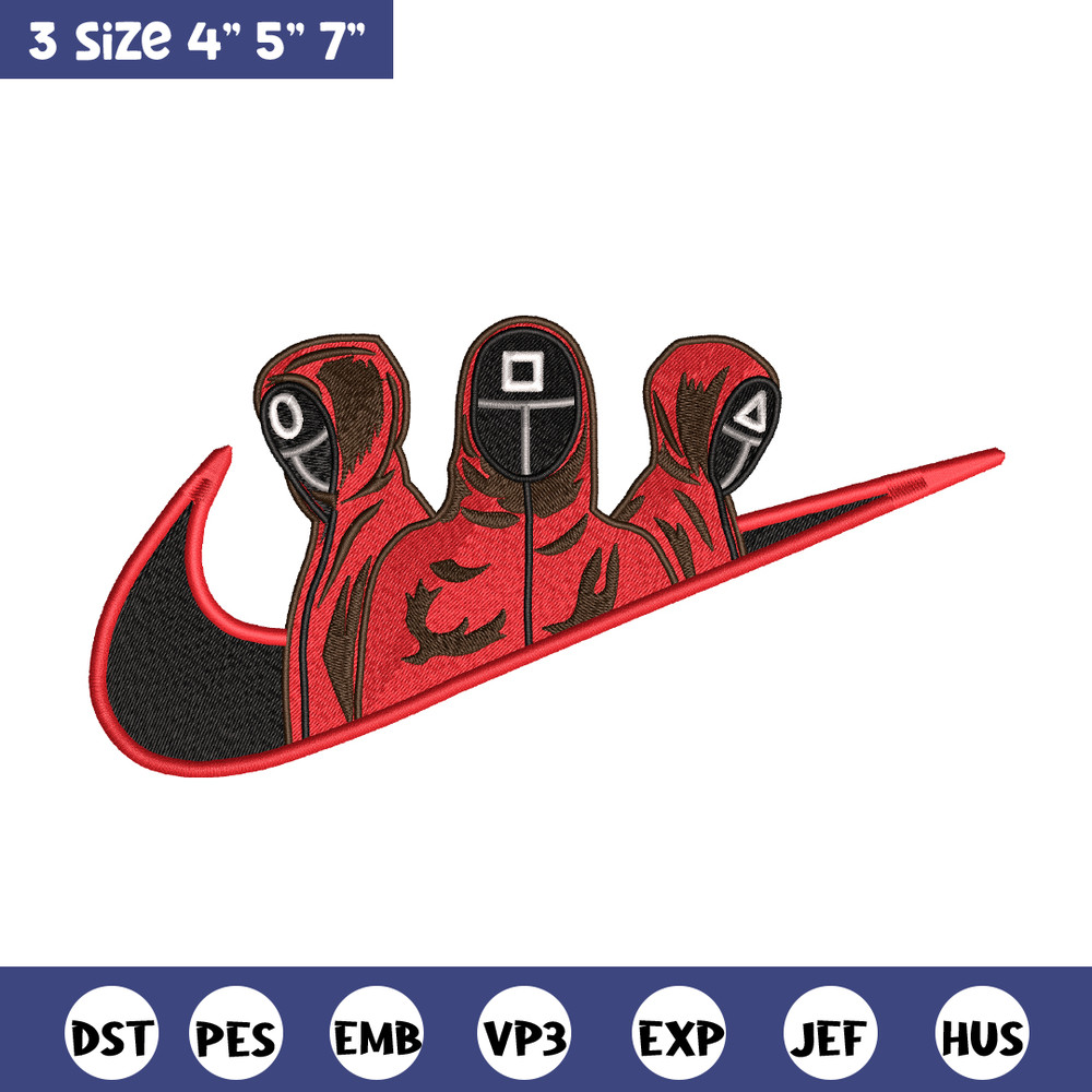 Calamar nike embroidery design, squid game embroidery, nike design, movie design, movie shirt, Digital download.jpg