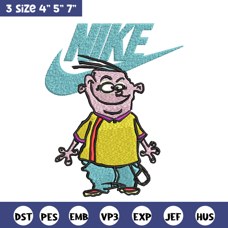 Cartoon swoosh Nike Embroidery design, Cartoon swoosh Nike Embroidery, Nike design, Embroidery file, Instant download..jpg